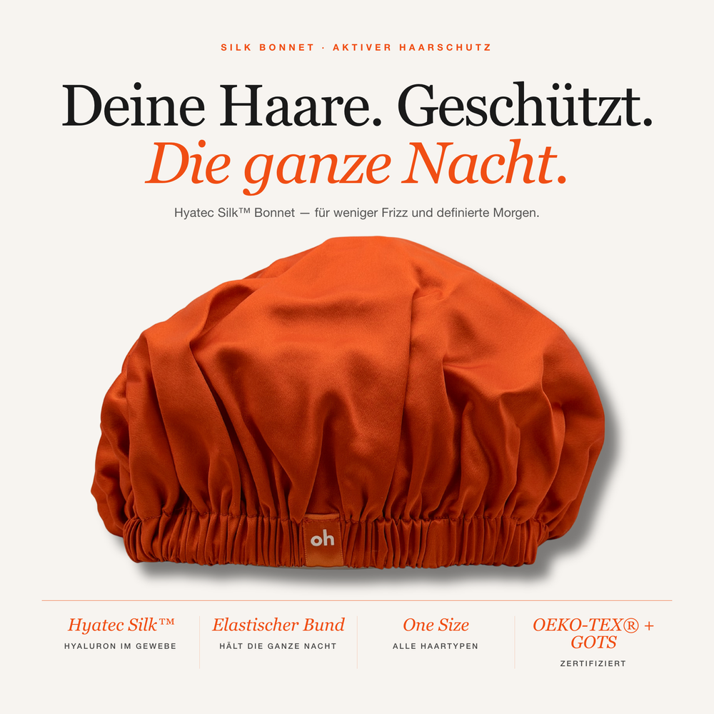 ohsilk Seidenhaube mit elastischem Bund, hält die ganze Nacht